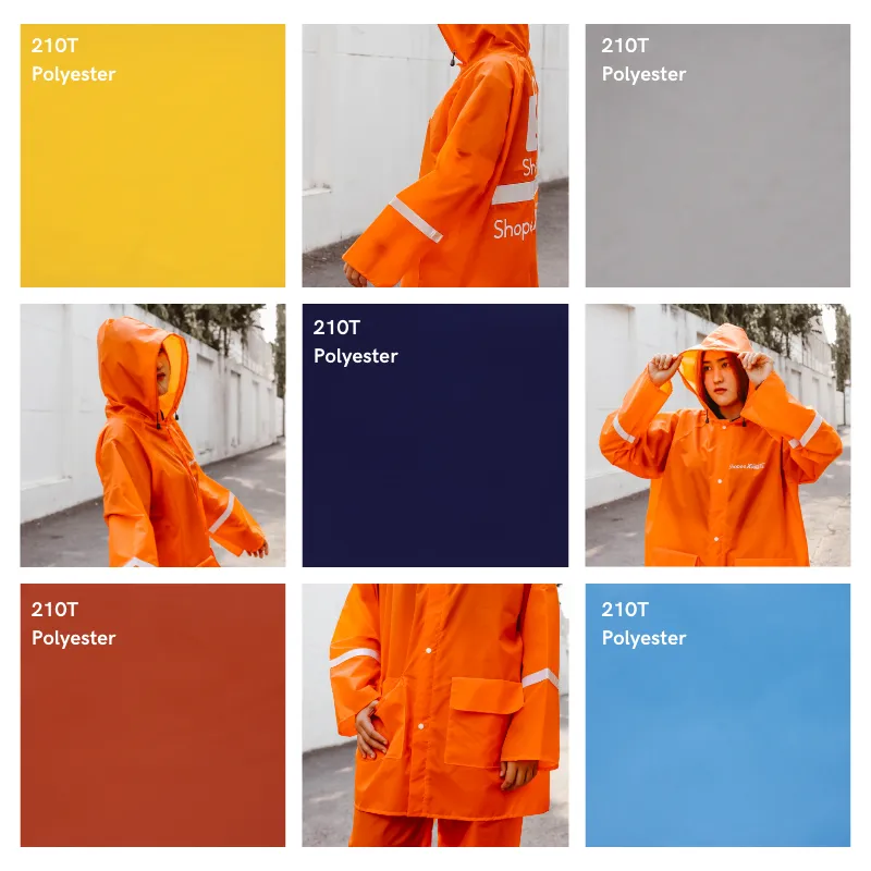 ชุดกันฝนสีส้ม ใส่ได้ทั้งหญิงและชาย